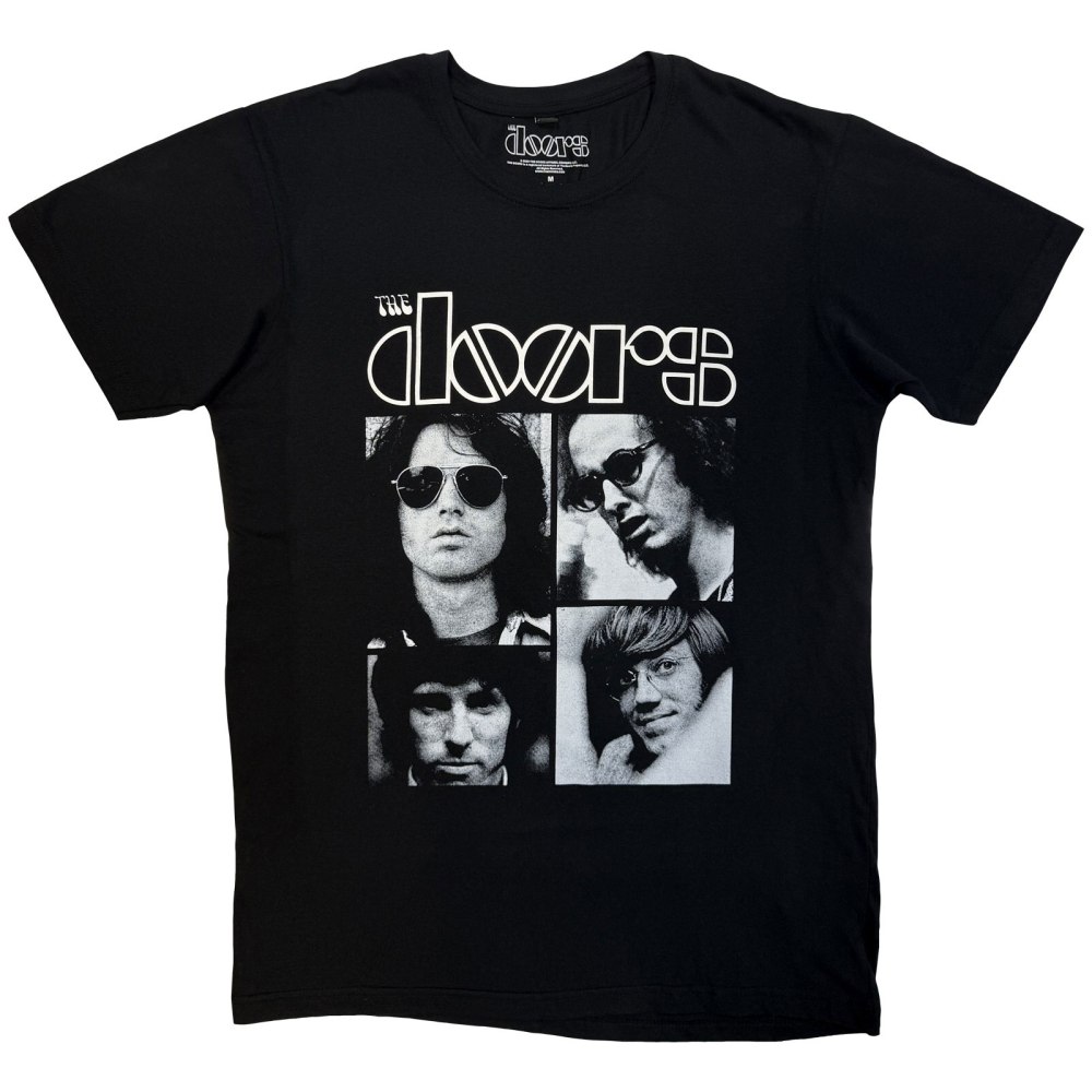 The Doors - Squares Heren Tshirt - Zwart